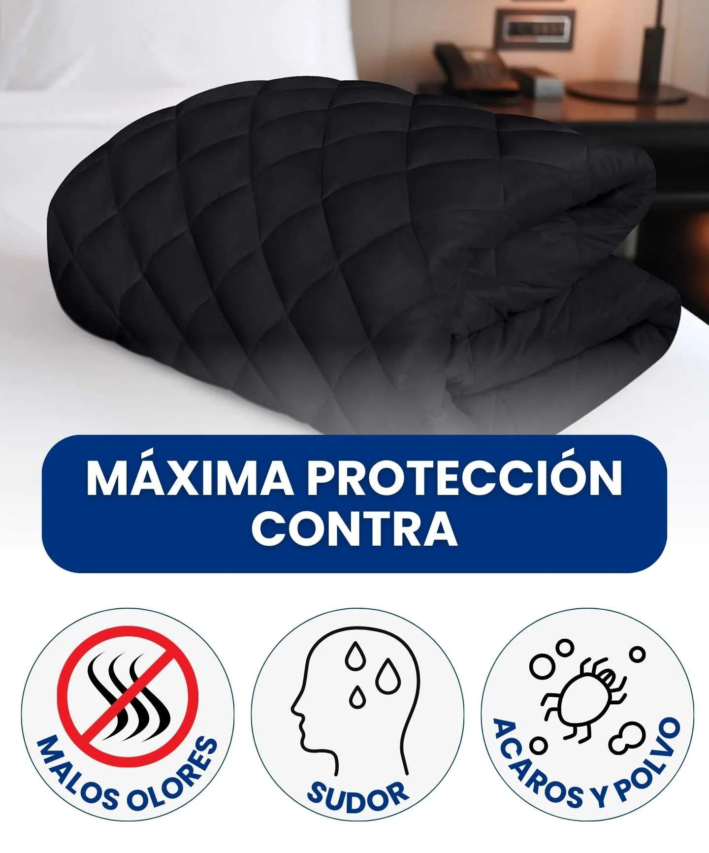 🛌PROTECTOR PARA COLCHON ANTIFLUIDO + 2 protectores de almohada🐏 OFERTA ESPECIAL⭐️⭐️⭐️⭐️⭐️