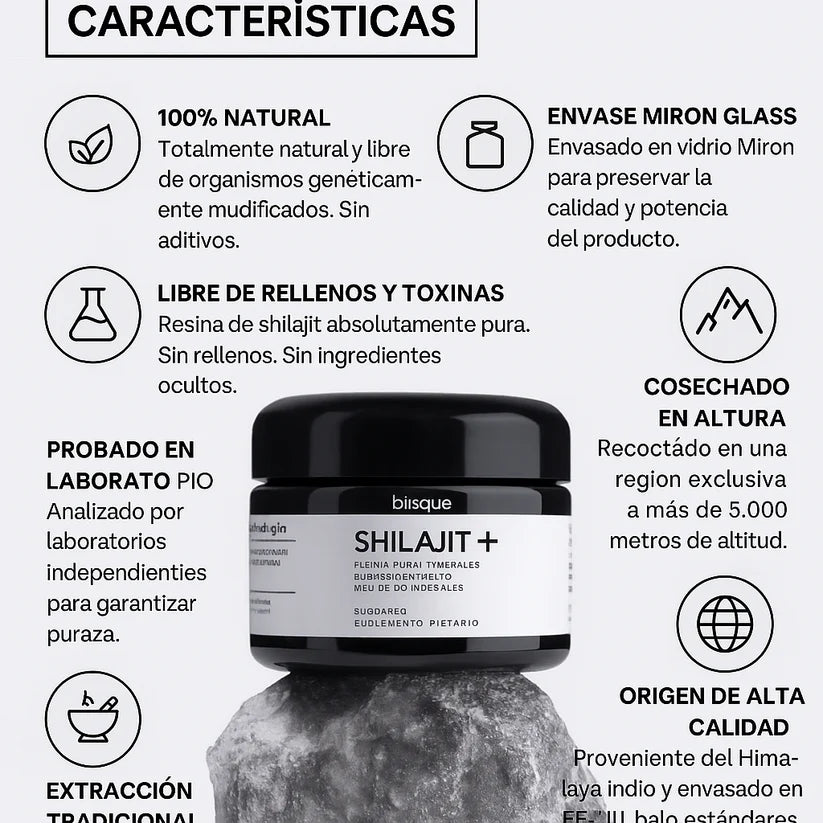 Shilajit 100% Resina Pura🗻 - El Secreto Milenario para una Energía y Bienestar Inigualable💪