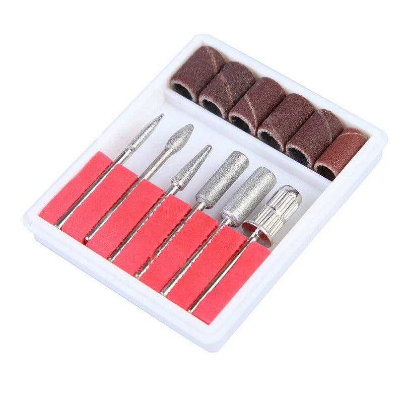 💅👣 Pulidor De Uñas Con Cable Usb, 12 Puntas Alta Precisión 🎯