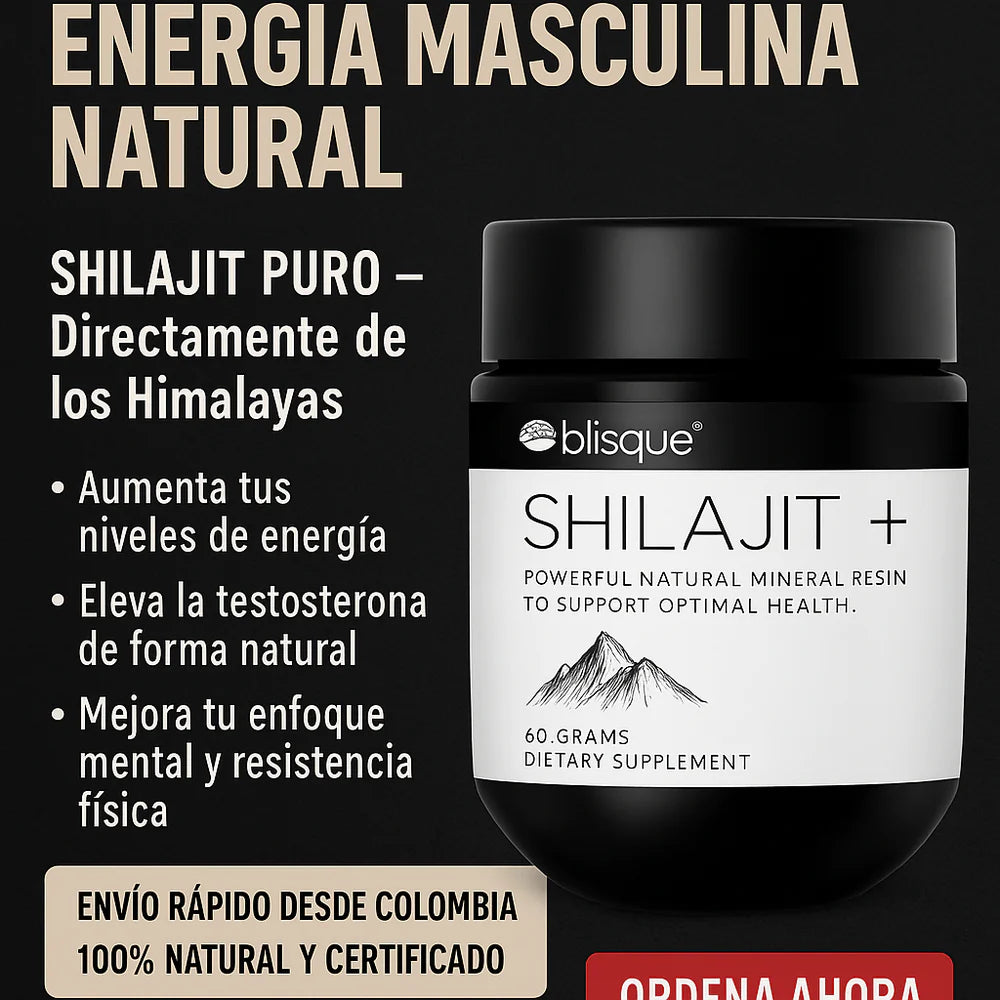 Shilajit 100% Resina Pura🗻 - El Secreto Milenario para una Energía y Bienestar Inigualable💪