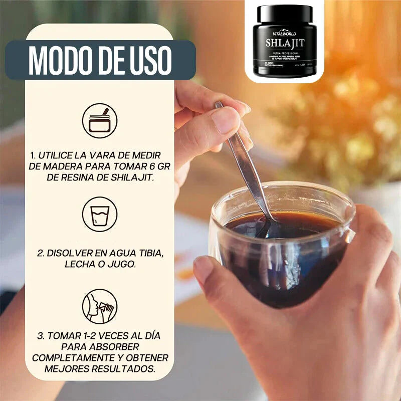 Shilajit 100% Resina Pura🗻 - El Secreto Milenario para una Energía y Bienestar Inigualable💪