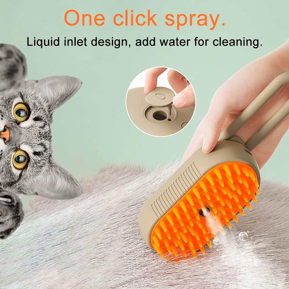 🌬️Cepillo Vapor Para Mascotas 🐶🐱🐾
