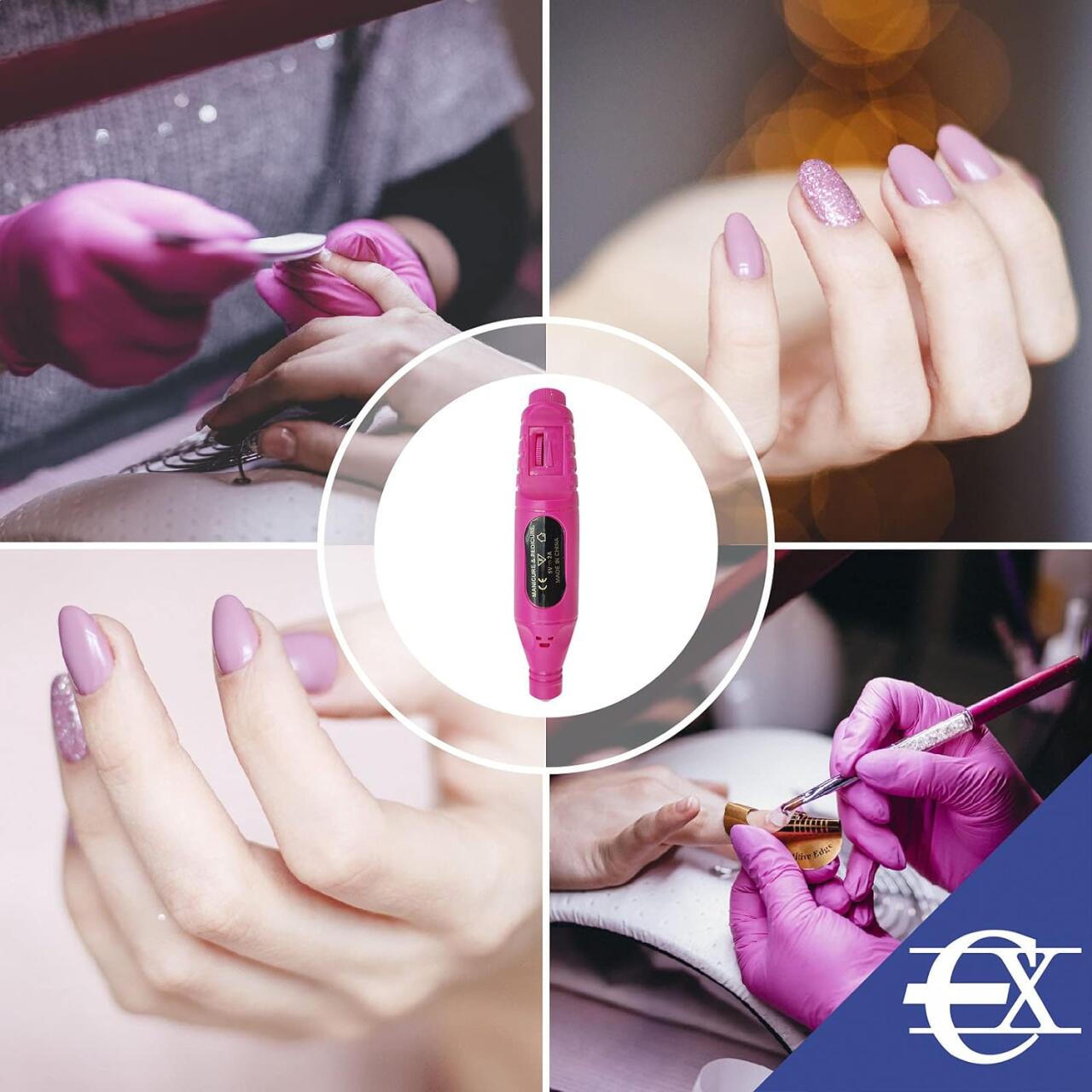 💅👣 Pulidor De Uñas Con Cable Usb, 12 Puntas Alta Precisión 🎯