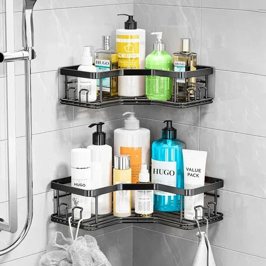 Set de Repisas Organizador de Baño Metálico 5 en 1