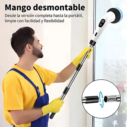 🔌🌊 CEPILLO DE LIMPIEZA ELÉTRICO 7 EN 1 🌟 🏠💪