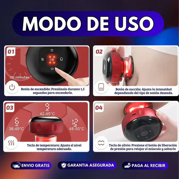Masajeador Eléctrico De Ventosa Succión ®️