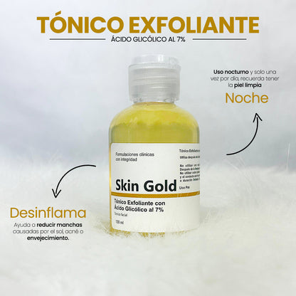 🧴SKIN GOLD ACIDO GLICOLICO 130ML🌈✨