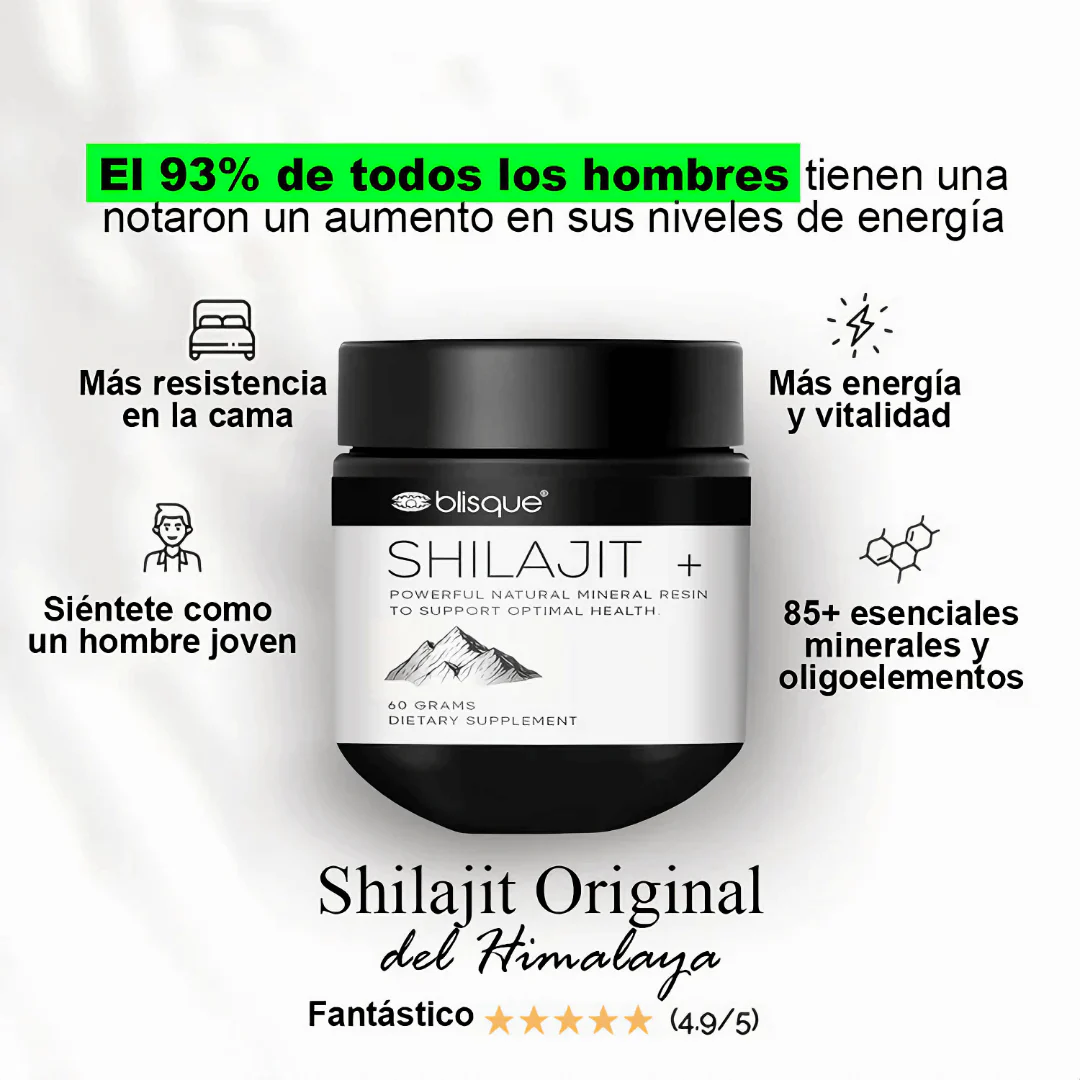 Shilajit 100% Resina Pura🗻 - El Secreto Milenario para una Energía y Bienestar Inigualable💪