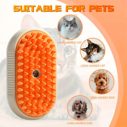 🌬️Cepillo Vapor Para Mascotas 🐶🐱🐾